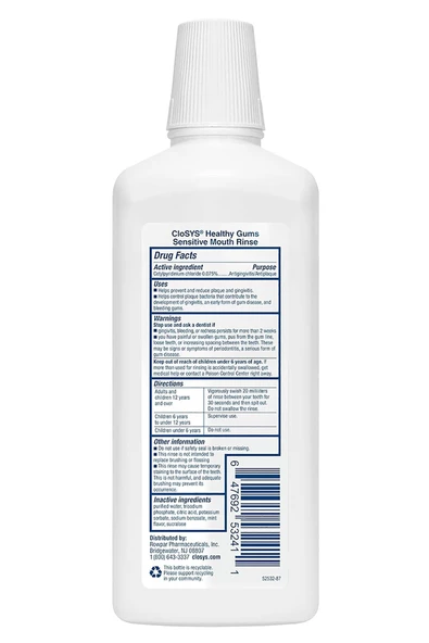 CloSYS Healthy Gums Sensitive Ağız Çalkalama Suyu 946ML - 2