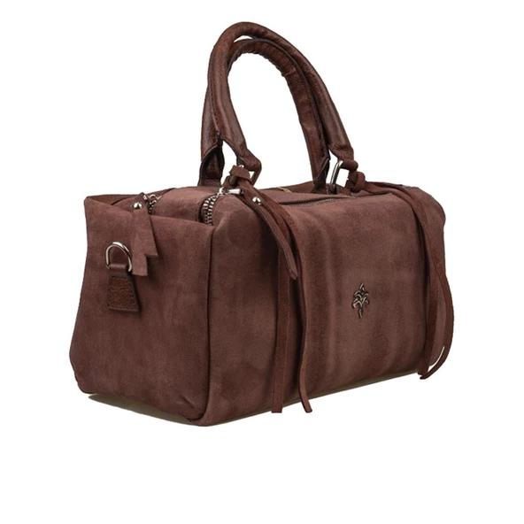 Jacquline Kahverengi Dandelion Nubuk Deri Kadın Casual El Çantası ürün görseli