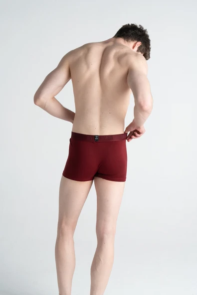 Mercan 3'lü Çok Renkli Pamuklu Likralı Erkek Boxer (BORDO LACİVERT DEĞER) - 5