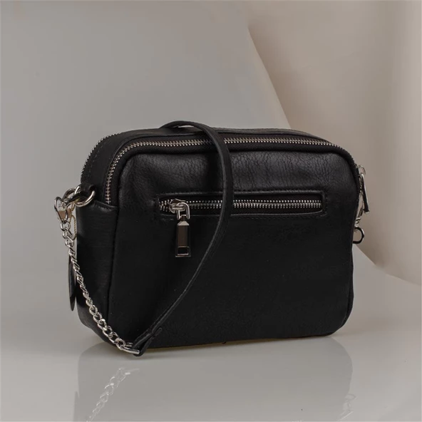 Jacquline Siyah Kaikias Kadın Çapraz Çanta - Resim 3