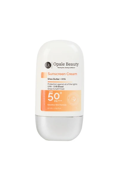 Opale Beauty SunScreen Cream 50ml SPF 50+ PA++++ UVA ve UVB Tam Koruma - Shea Butter+HYA - 5