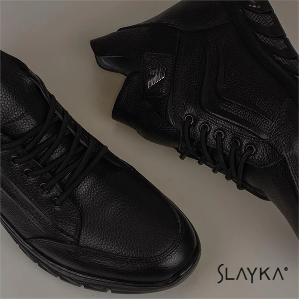 Slayka Siyah İdole Erkek Casual Bot - 7