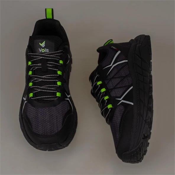 Trend Adımlar Siyah Ultra Hafif Erkek Trekking Ayakkabı - Resim 6