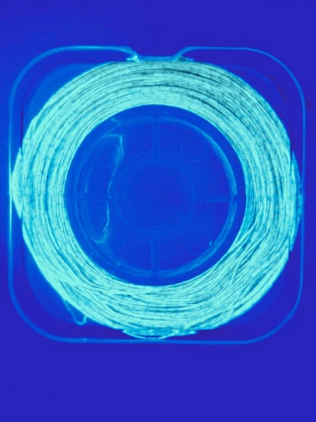 Eagenset Hazır Çapari Kombini Boru Sim Ultraviyole Uv Neon Fıstık Yeşili - Kırmızı Makarada - Resim 8