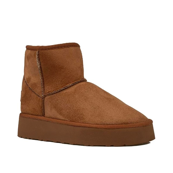 Pierre Cardin Taba Orta Boy Kadın Süet Bot PC-52710 - 2