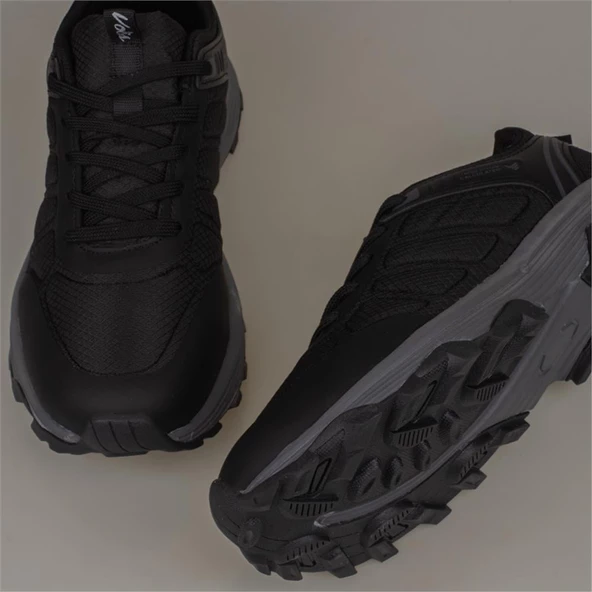 Trend Adımlar Siyah 4 Mevsim Erkek Trekking Ayakkabı - Resim 6