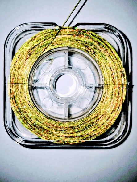 Eagenset Hazır Çapari Kombini Boru Sim Ultraviyole Uv Neon Fıstık Yeşili - Kırmızı Makarada - Resim 7