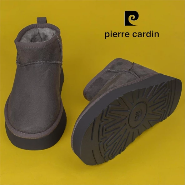 Pierre Cardin Füme Ultra Mini Kadın Süet Bot PC-52709 - 7