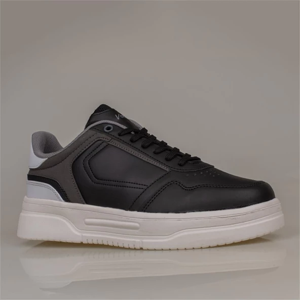 Trend Adımlar Siyah Kalın Taban Erkek Sneaker - Resim 3