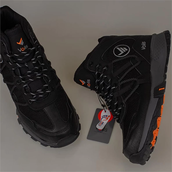 Trend Adımlar Siyah Ultra Hafif Erkek Trekking Bot - 6