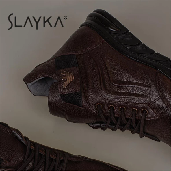 Slayka Kahverengi İdole Erkek Casual Bot - 8