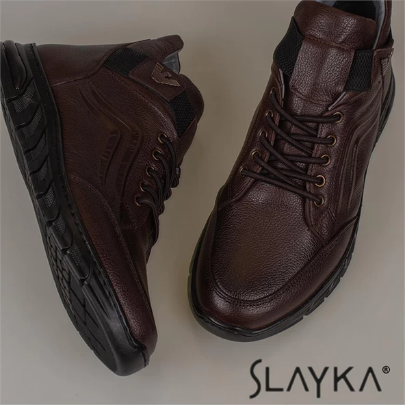 Slayka Kahverengi İdole Erkek Casual Bot - 7
