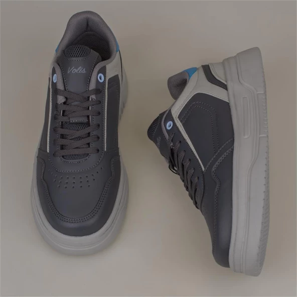 Trend Adımlar Füme Kalın Taban Erkek Sneaker - Resim 5