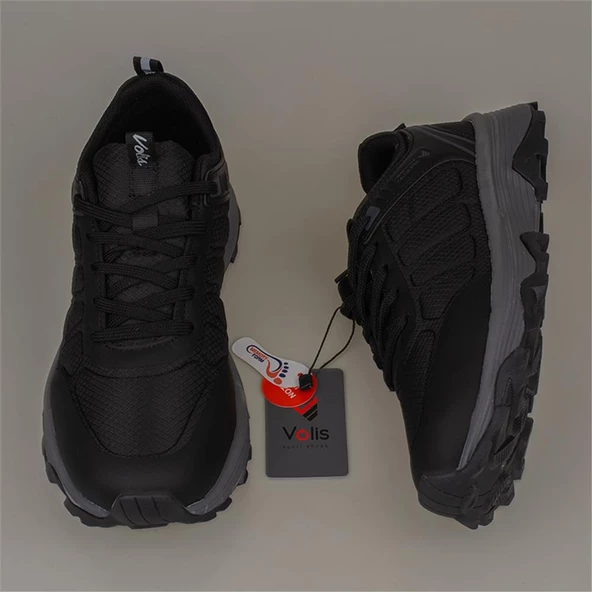 Trend Adımlar Siyah 4 Mevsim Erkek Trekking Ayakkabı - Resim 5