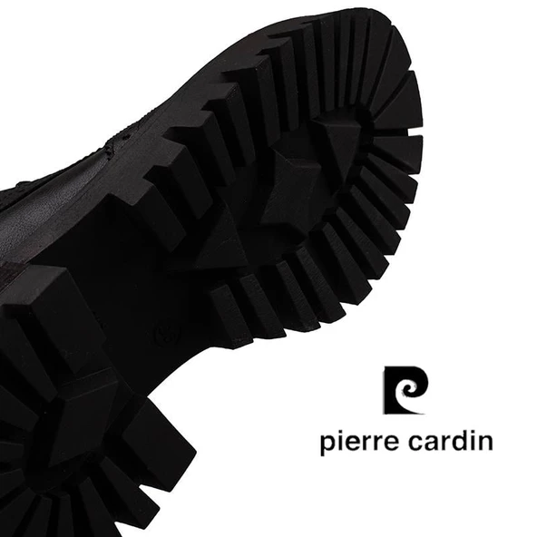 Pierre Cardin Siyah Lazer Kesim Kadın Casual Bot - 4