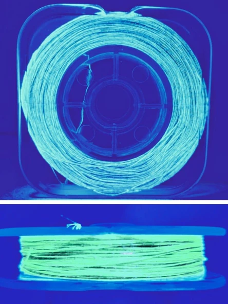 Eagenset Hazır Çapari Kombini Boru Sim Ultraviyole Uv Neon Fıstık Yeşili - Kırmızı Makarada - Resim 4