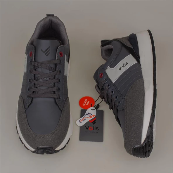 Trend Adımlar Füme Mevsimlik Erkek Spor Ayakkabı - Resim 5