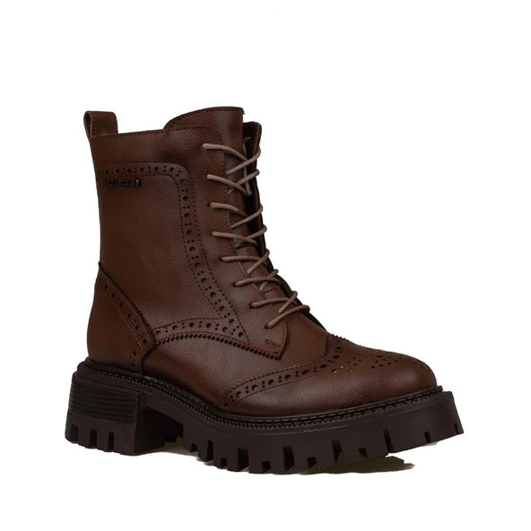 Pierre Cardin Taba Lazer Kesim Kadın Casual Bot - 2