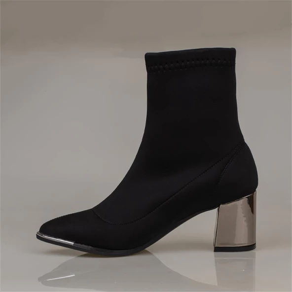 Pierre Cardin Siyah Kadın Streç Klasik Bot - 4
