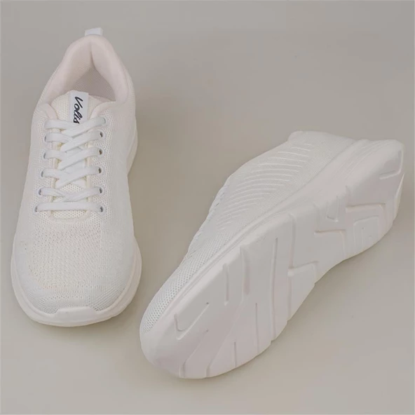 Trend Adımlar Beyaz Erkek Tekstil Dokuma Spor Ayakkabı - Resim 5