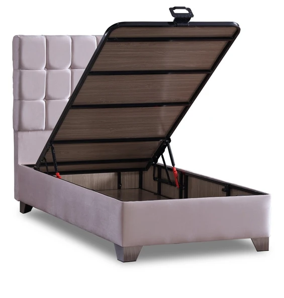 Yatakcım Lucas Perfect Baza + Başlık + Yatak Set (3 lü set) Krem - 5