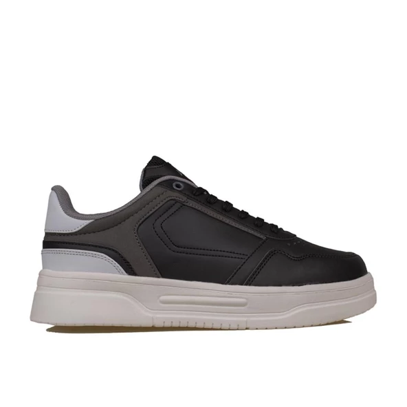Trend Adımlar Siyah Kalın Taban Erkek Sneaker - Resim 2