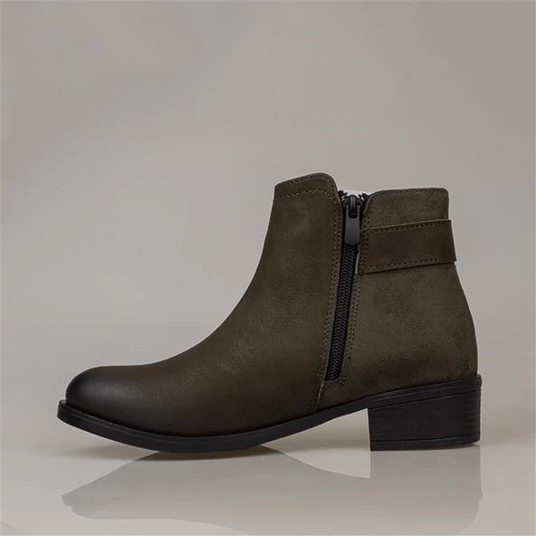 Trend Adımlar Haki Heidi Kadın Casual Bot - 3