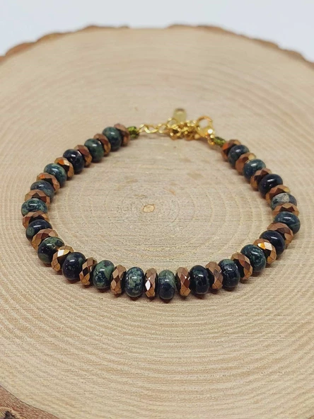 Jasper Taşı Tasarım Bileklik (55914) - Resim 4