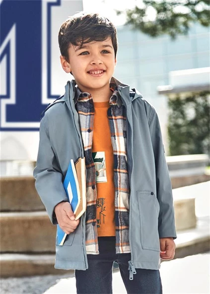 Mayoral Erkek Çocuk Parka Mont Gri 4466