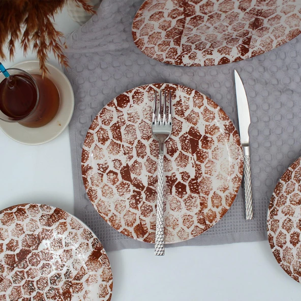 Snake 20 Cm Pasta Tabağı Karamel - 2