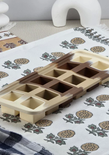 Silikon Kek Kurabiye Kalıbı - 12li Dubai Çikolatası Kalıbı - Isıya Dayanıklı - 2