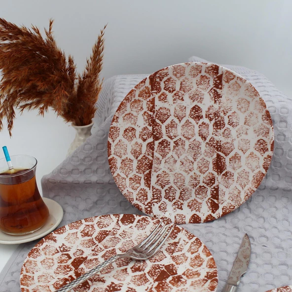 Snake 20 Cm Pasta Tabağı Karamel