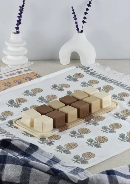 Silikon Kek Kurabiye Kalıbı - 12li Dubai Çikolatası Kalıbı - Isıya Dayanıklı