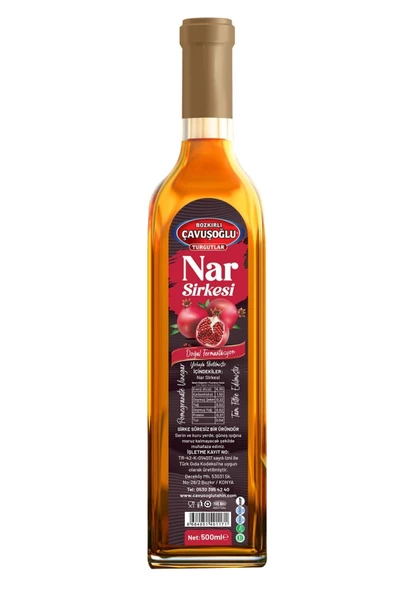 Nar Sirkesi Doğal Fermantasyon 500ml - 3