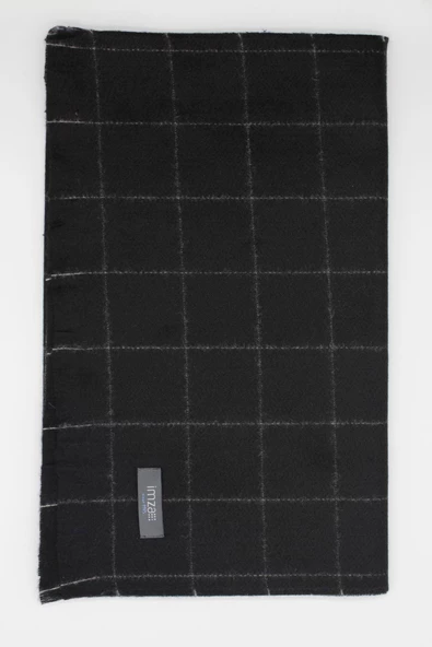 Siyah Desenli Kaşkol 1067245106_001 - Resim 3