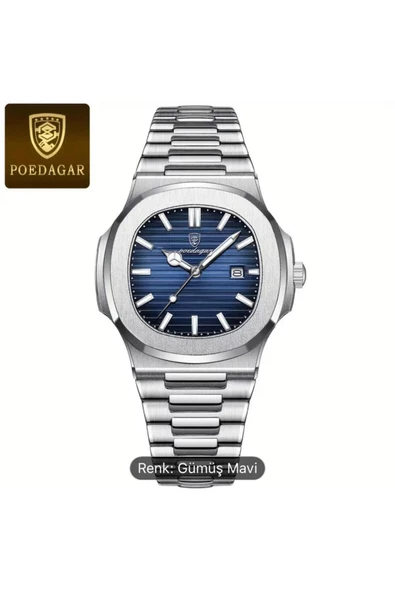 POEDAGAR  BUSİNESS CLASS  PASLANMAZ ERKEK KOL SAATİ - 6