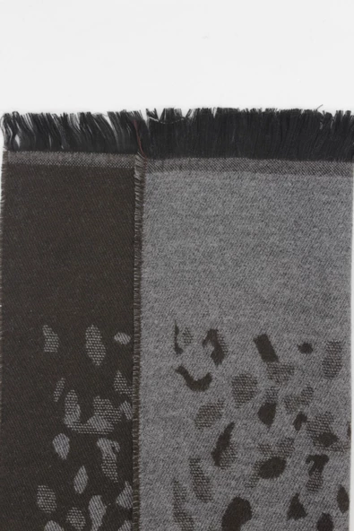 Gri Desenli Kaşkol 1067245102 - 4