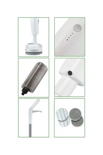 Kivi  Kovalı Otomatik Şarjlı Mop ve Paspas - 5