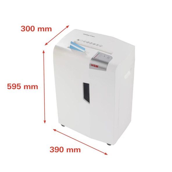 HSM SHREDSTAR X12 PRO Evrak İmha Makinesi / Kağıt Kırpma Makinesi - CD İmha Makinesi -Parçacık kesim 2x15mm - 26lt - 3