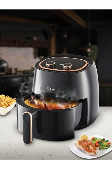 Kiwi  Kaf-5535 Air Friyer 5 Lt Yağsız Fritöz Siyah