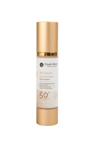 Opale Beauty BB Cream Sunscreen SPF 50+ ve PA++++ Ton Eşitleyici - Leke Balsamı -Aydınlatıcı Astar - Doğal Cilt - 2