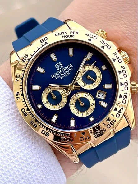 Naviforce Silikon Kordon İç Fonksiyonları Aktif 3 Atm Suya Dayanıklı Erkek Kol Saati E.N8054.LS ürün görseli