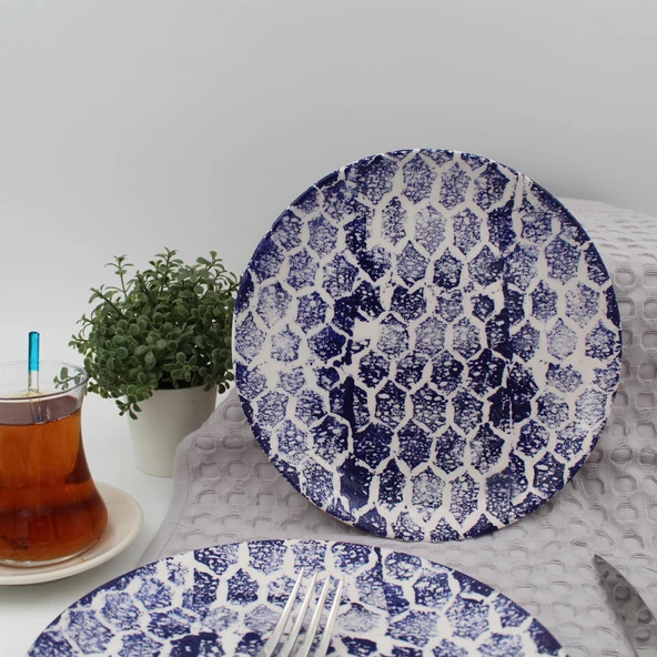 Snake 20 Cm pasta Tabağı Mavi