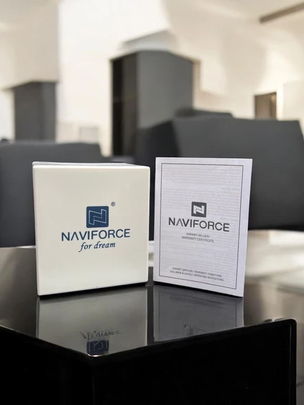 Naviforce Silikon Kordon İç Fonksiyonları Aktif 3 Atm Suya Dayanıklı Erkek Kol Saati E.N8054.LS - Resim 7