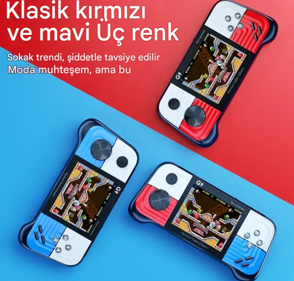 G9 3.0 İnç Yüksek Çözünürlüklü Ekran Oyun Konsolu Rocker Retro Hit Renk PSP Oyun Konsolu - 3