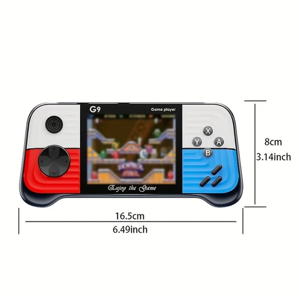 G9 3.0 İnç Yüksek Çözünürlüklü Ekran Oyun Konsolu Rocker Retro Hit Renk PSP Oyun Konsolu - 6