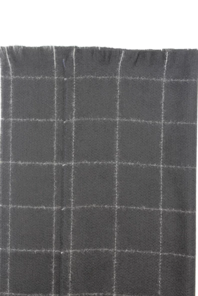 Siyah Desenli Kaşkol 1067245106_001 - Resim 4