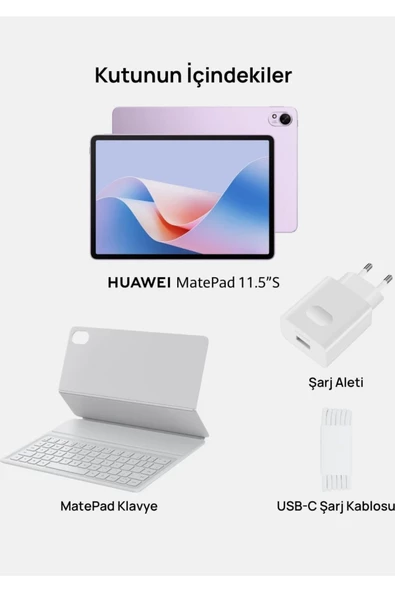 Huawei  Matepad 11.5S Papermatte Edition 8GB 256GB Mor + Klavye - 8