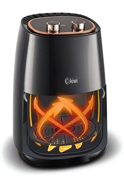 Kiwi  Kaf-5535 Air Friyer 5 Lt Yağsız Fritöz Siyah - 2