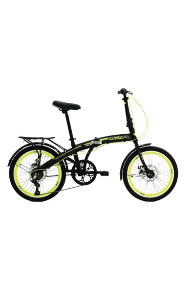 Belderia  Katlanabilir Bisiklet X7 Neon Sarı 20 Jant 7 Vites